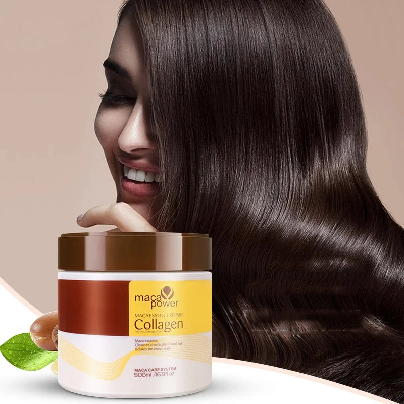 Kollagen Haarmaske - Frische Haarpflege | Stoppen Sie Frizz und trockenes Haar