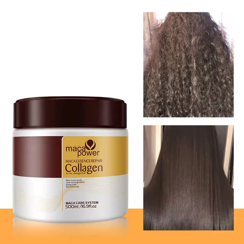 Kollagen Haarmaske - Frische Haarpflege | Stoppen Sie Frizz und trockenes Haar