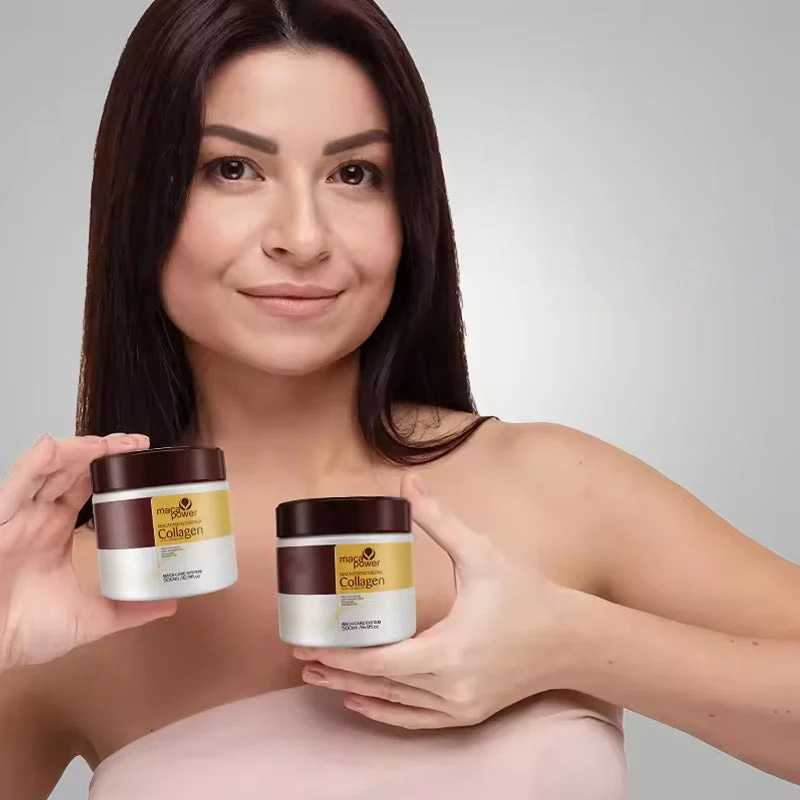 Kollagen Haarmaske - Frische Haarpflege | Stoppen Sie Frizz und trockenes Haar