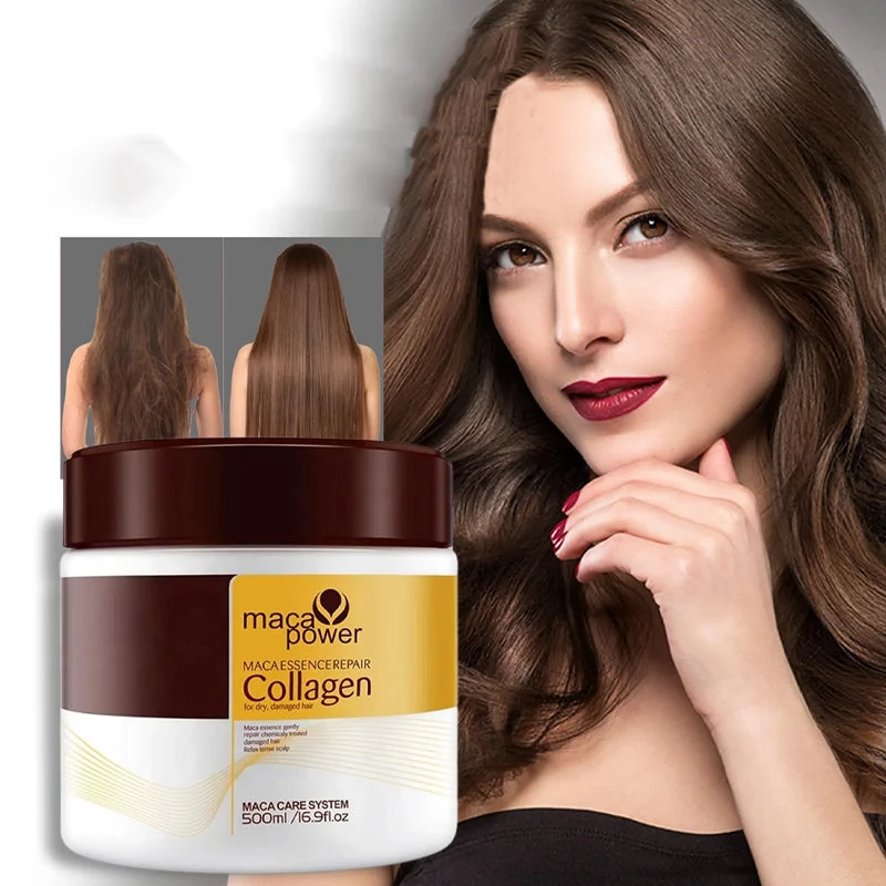 Kollagen Haarmaske - Frische Haarpflege | Stoppen Sie Frizz und trockenes Haar
