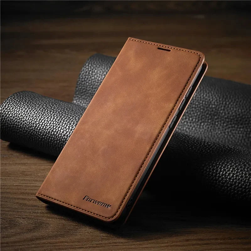 Magnetische iPhone-Hülle aus Premium-Leder für Männer und Frauen