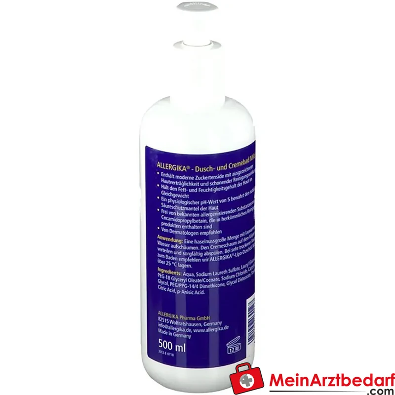 ALLERGIKA Dusch- und Cremebad mild 500 ml für empfindliche Haut