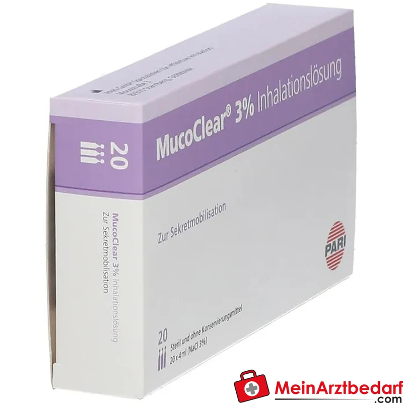 MucoClear 3% Inhalationslösung (NaCl) 4 ml Ampullen 80 ml (20×4 ml)