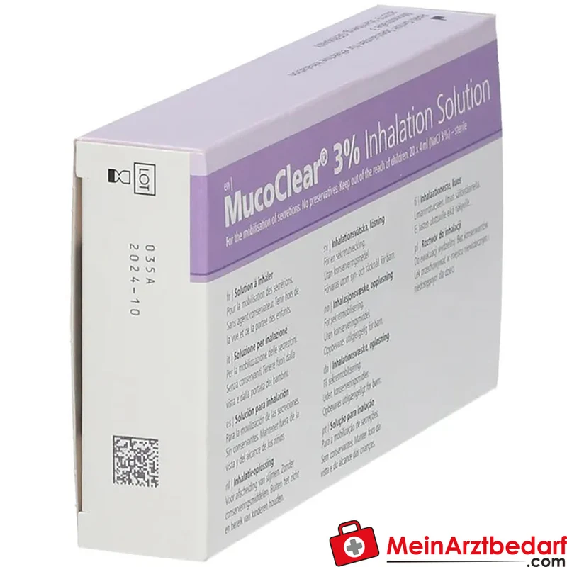 MucoClear 3% Inhalationslösung (NaCl) 4 ml Ampullen 80 ml (20×4 ml)