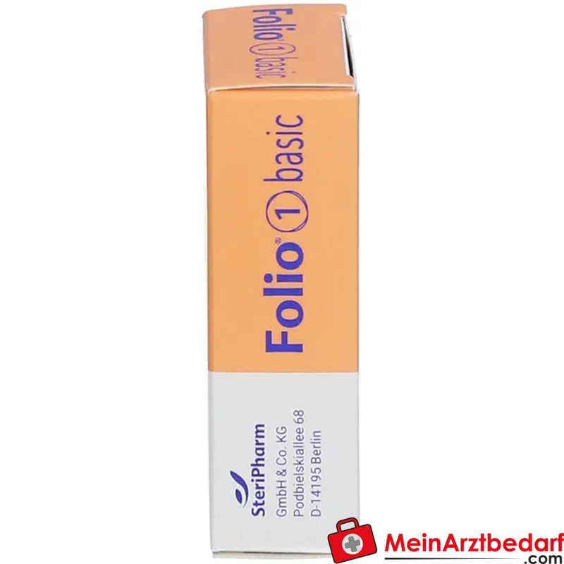 Folio basic Folsäure 0,8 mg Vitamin B12 D3 Jod Filmtabletten 90 Stück