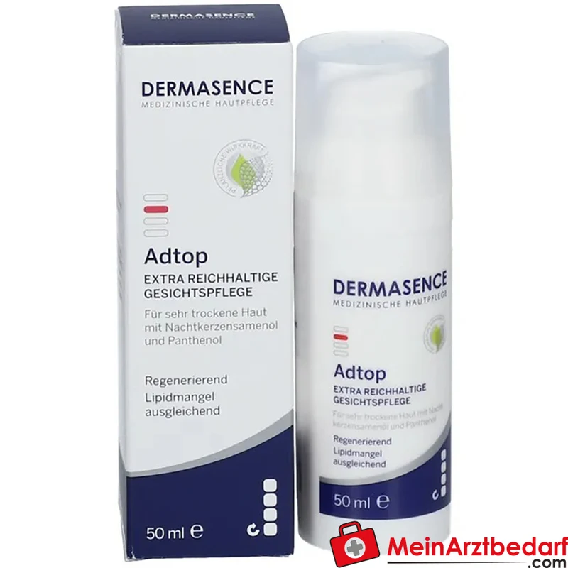 DERMASENCE Adtop Extra Reichhaltige Gesichtscreme 50 ml für sehr trockene, sensible Haut