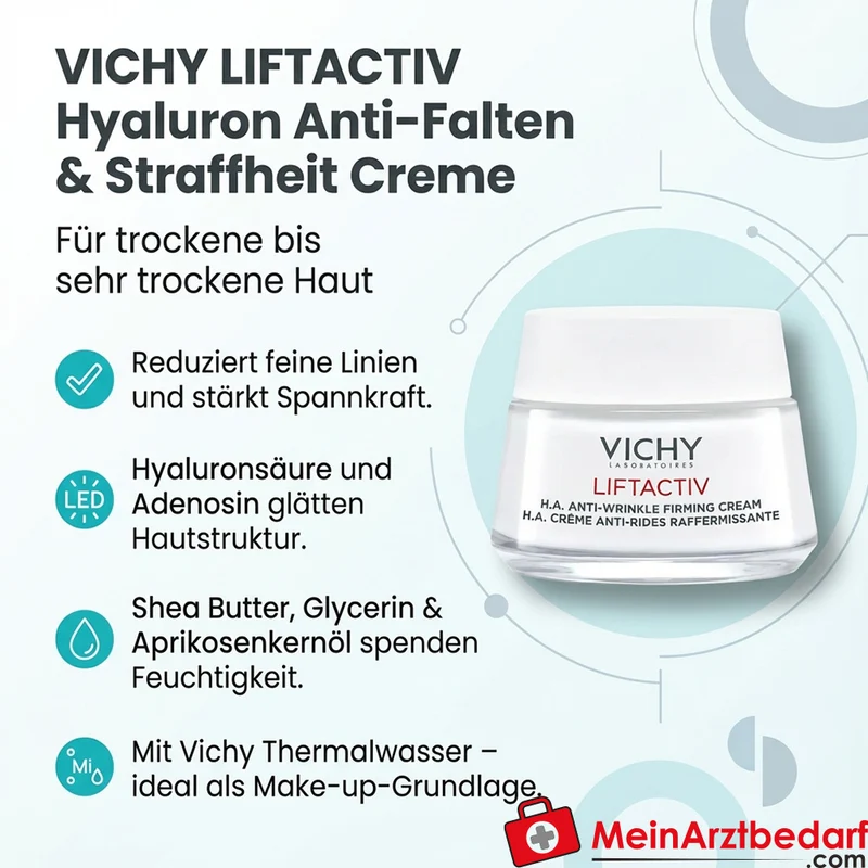 Vichy Liftactiv Hyaluron Anti-Falten Creme mit Adenosin 50 ml