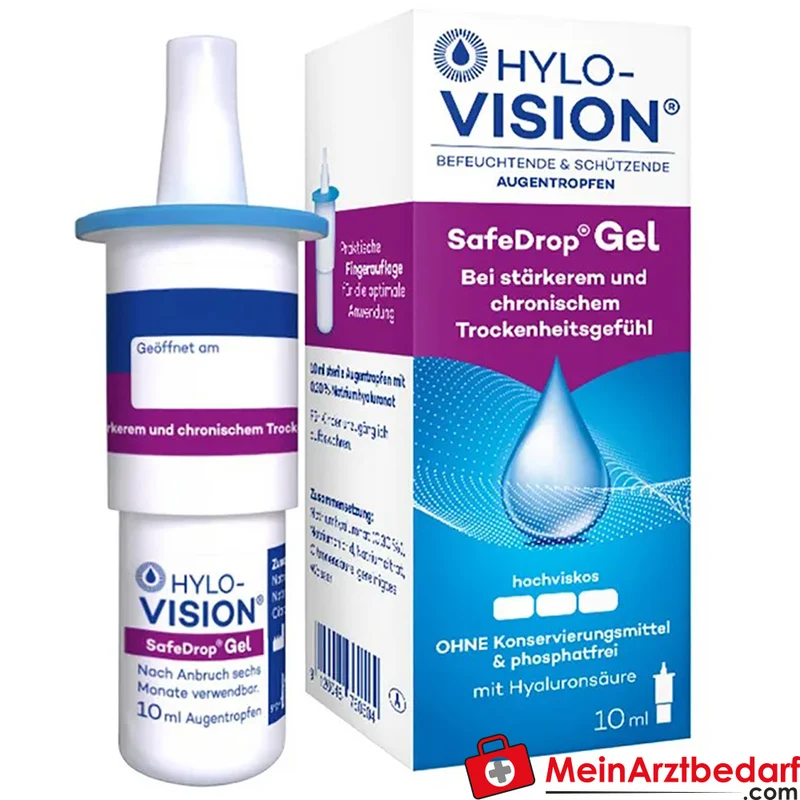 Hylo-Vision SafeDrop Augengel Natriumhyaluronat 0,3% 10 ml