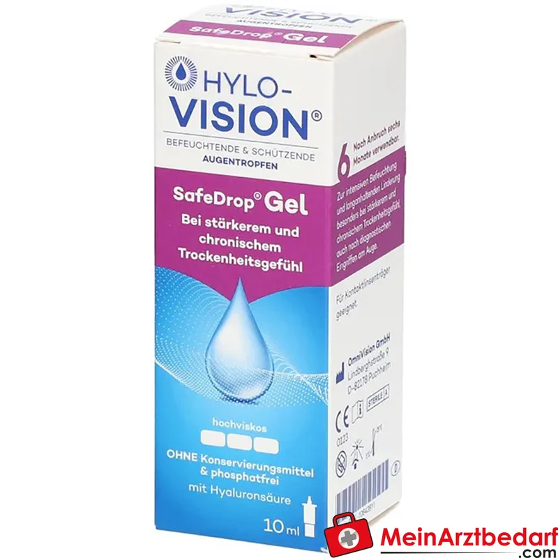 Hylo-Vision SafeDrop Augengel Natriumhyaluronat 0,3% 10 ml
