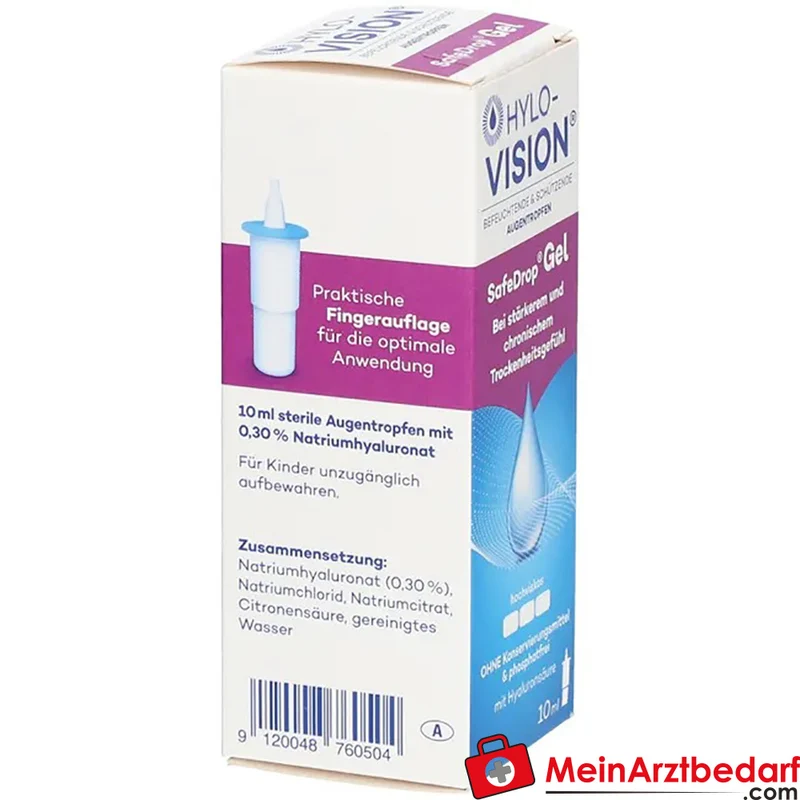 Hylo-Vision SafeDrop Augengel Natriumhyaluronat 0,3% 10 ml