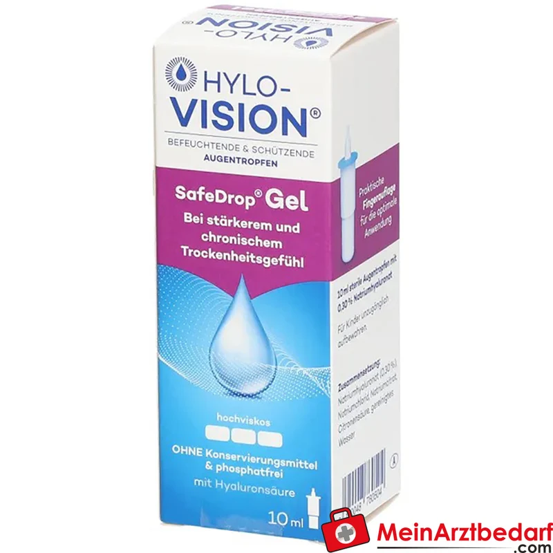 Hylo-Vision SafeDrop Augengel Natriumhyaluronat 0,3% 10 ml