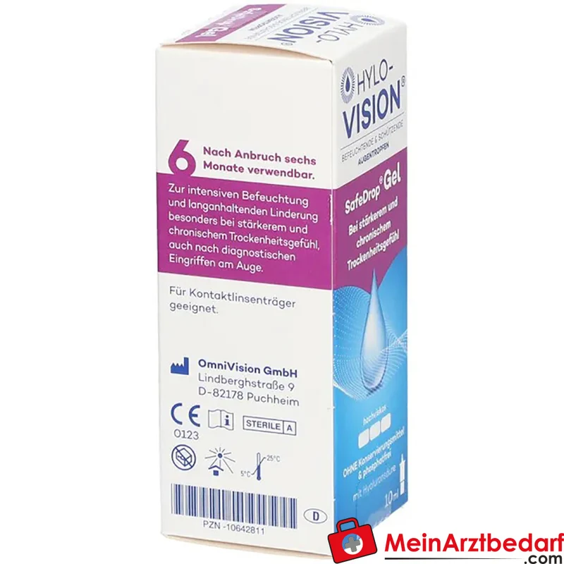Hylo-Vision SafeDrop Augengel Natriumhyaluronat 0,3% 10 ml