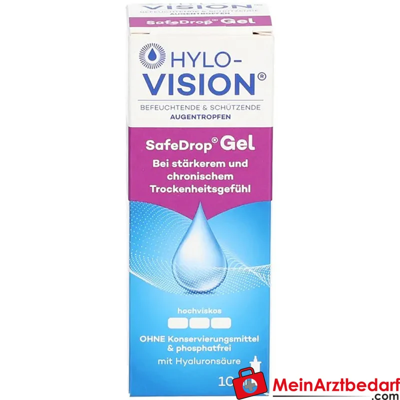 Hylo-Vision SafeDrop Augengel Natriumhyaluronat 0,3% 10 ml
