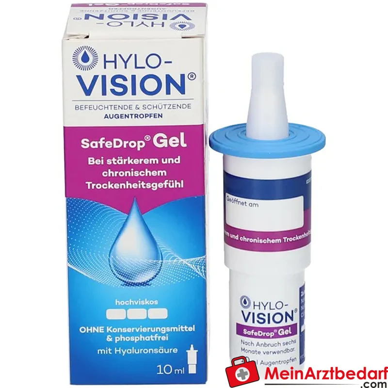 Hylo-Vision SafeDrop Augengel Natriumhyaluronat 0,3% 10 ml