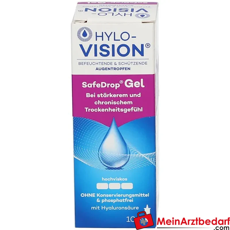 Hylo-Vision SafeDrop Augengel Natriumhyaluronat 0,3% 10 ml