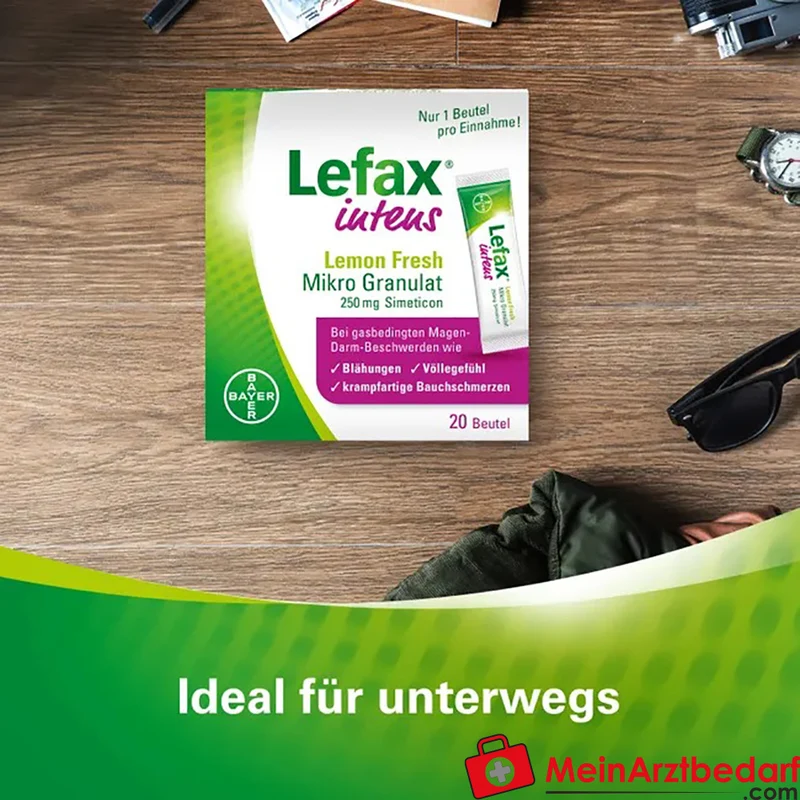 Lefax intens Mikrogranulat 250 mg Simeticon Beutel 20 Stück