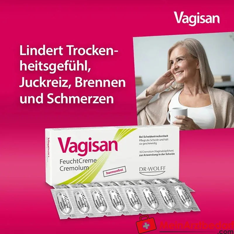 Vagisan FeuchtCreme Cremolum hormonfrei Vaginalzäpfchen 16 Stück