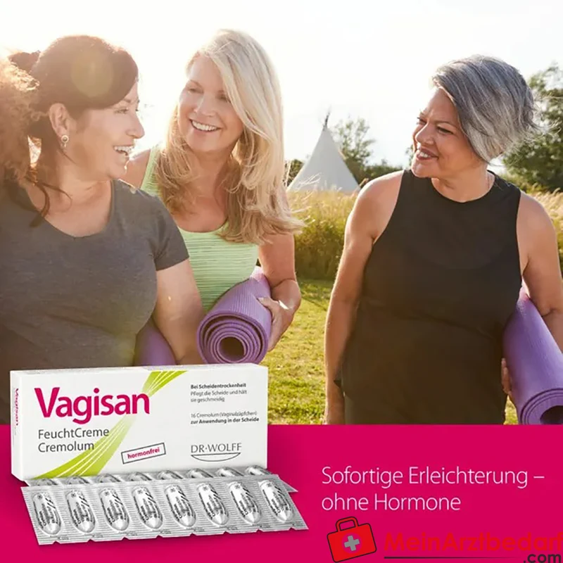Vagisan FeuchtCreme Cremolum hormonfrei Vaginalzäpfchen 16 Stück
