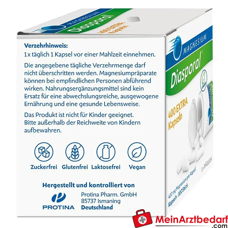 Magnesium-Diasporal 400 mg Extra Kapseln 100 Stück