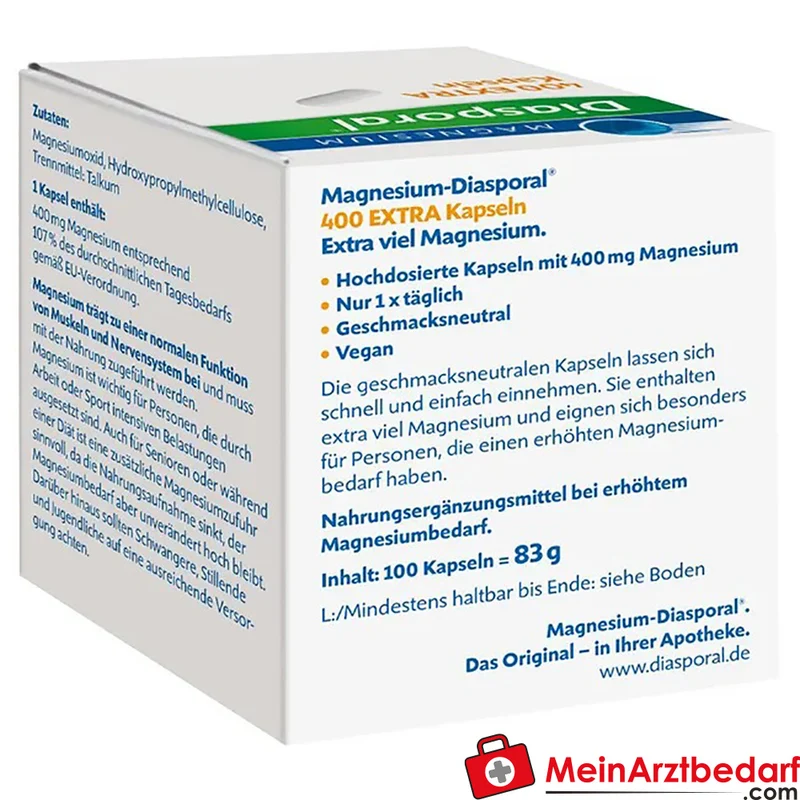 Magnesium-Diasporal 400 mg Extra Kapseln 100 Stück