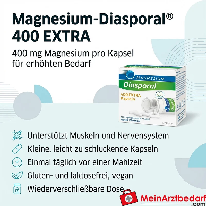 Magnesium-Diasporal 400 mg Extra Kapseln 100 Stück