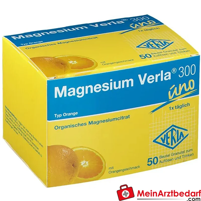Magnesium Verla 300 mg Trinkgranulat Orange, 50 Beutel