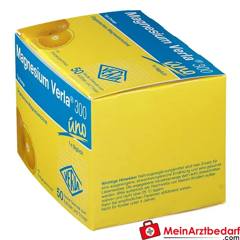 Magnesium Verla 300 mg Trinkgranulat Orange, 50 Beutel