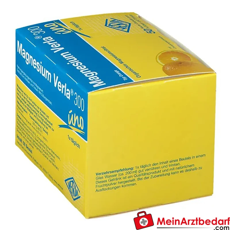 Magnesium Verla 300 mg Trinkgranulat Orange, 50 Beutel