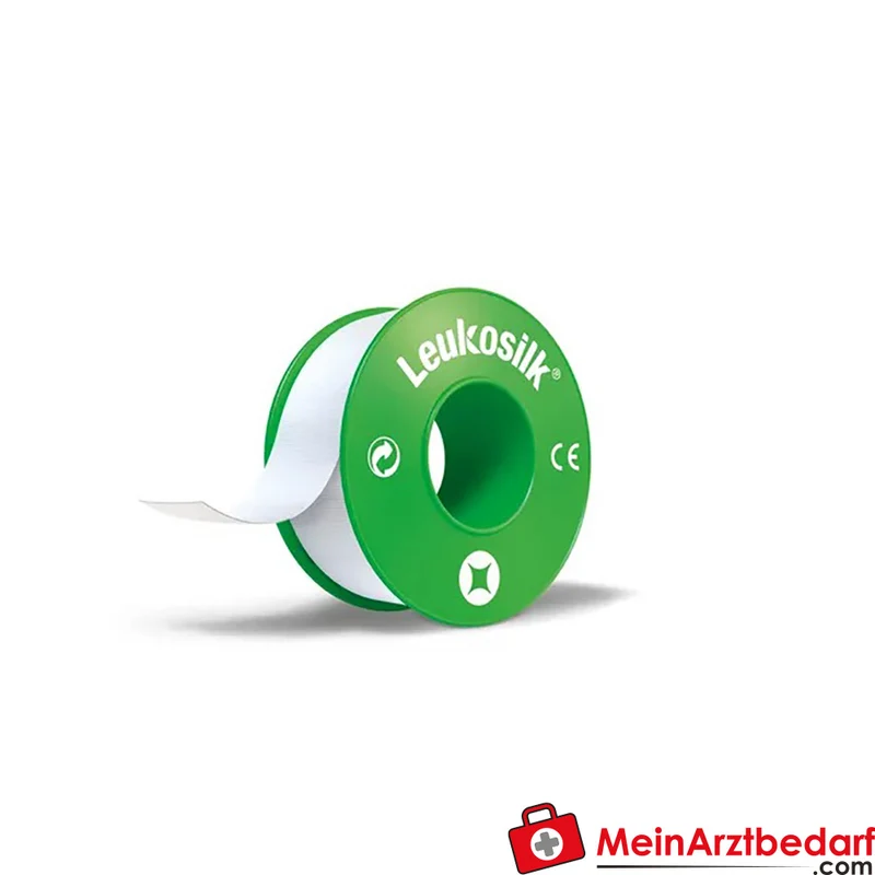 Leukosilk Fixierpflaster Rolle 2,5 cm x 5 m Polyacrylatkleber 1 Rolle
