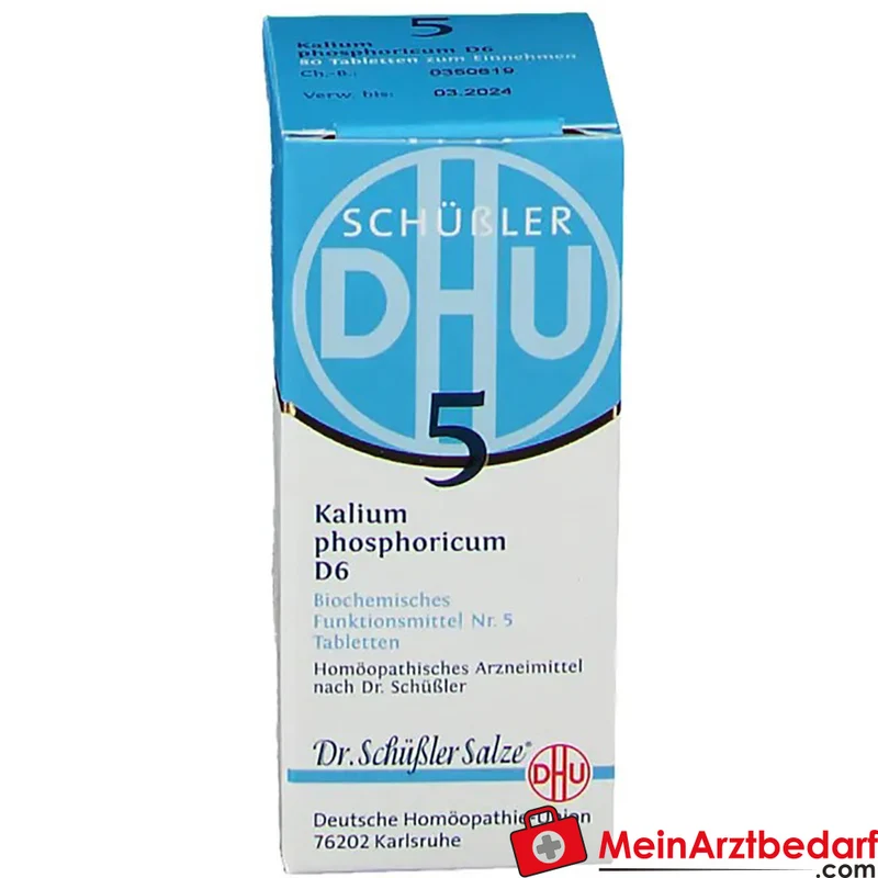 DHU Schüßler-Salz Nr. 5 Kalium phosphoricum D6 250 mg Tabletten 80 Stück
