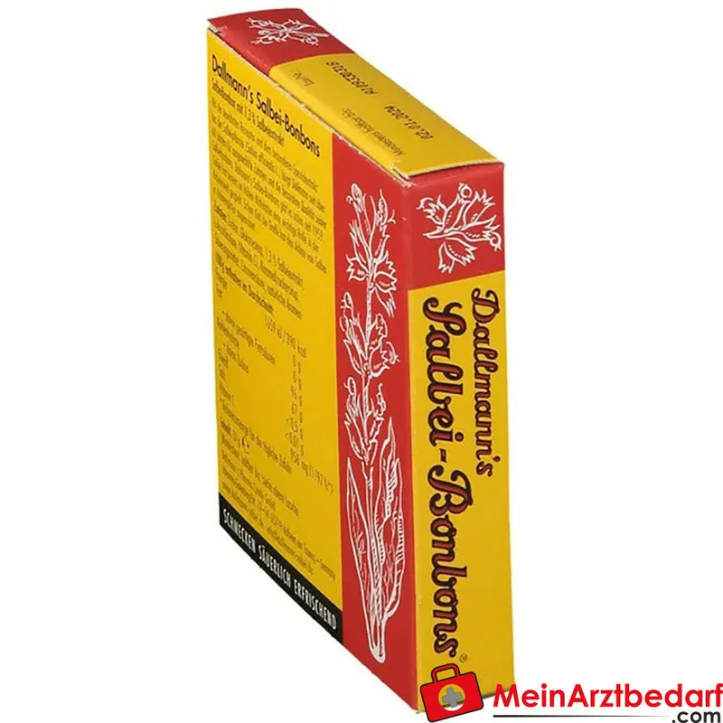 DALLMANNS Salbeibonbons 1,3% Salbeiextrakt, Vitamin C, 20 Stück