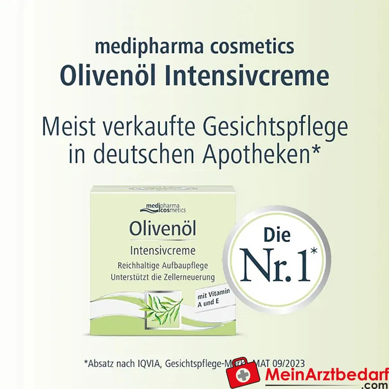medipharma cosmetics Olivenöl Intensivcreme mit Dexpanthenol & Retinolpalmitat Creme 50 ml