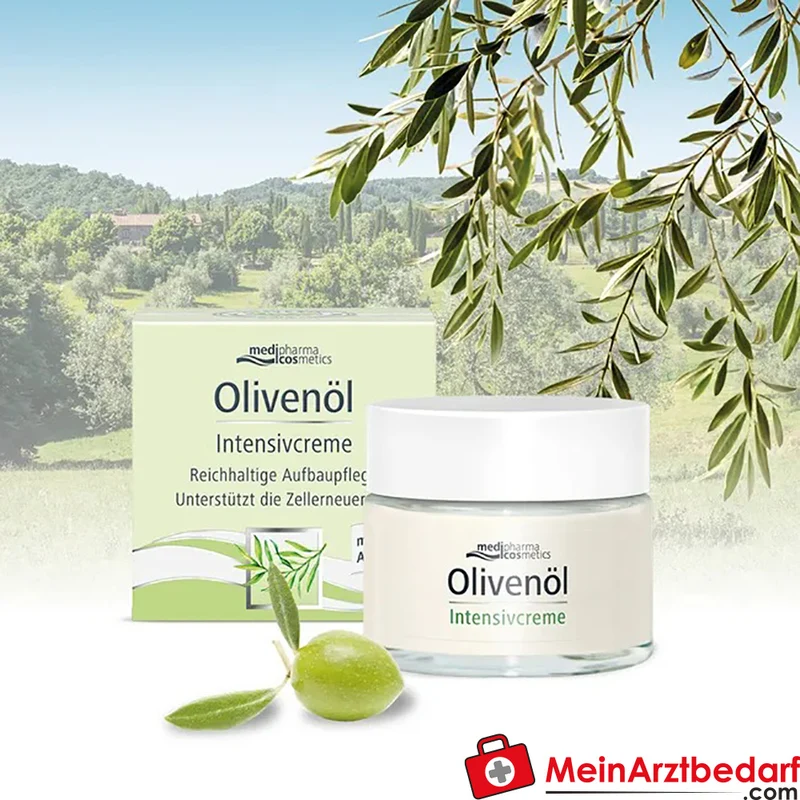 medipharma cosmetics Olivenöl Intensivcreme mit Dexpanthenol & Retinolpalmitat Creme 50 ml