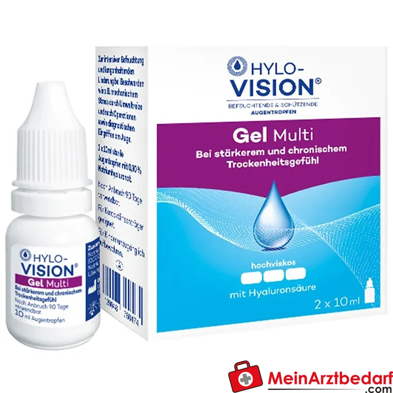Hylo-Vision Gel multi 0,3% Hyaluronsäure Benetzungslösung (Augen) 20 ml