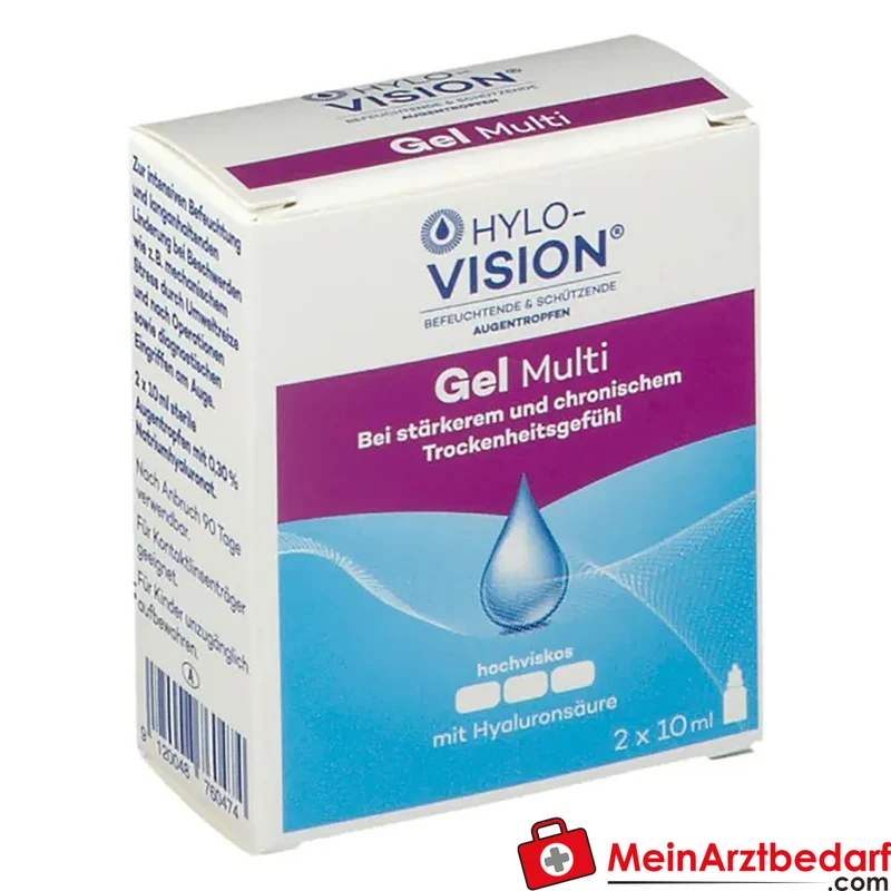 Hylo-Vision Gel multi 0,3% Hyaluronsäure Benetzungslösung (Augen) 20 ml