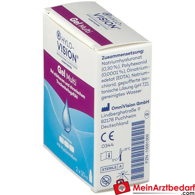 Hylo-Vision Gel multi 0,3% Hyaluronsäure Benetzungslösung (Augen) 20 ml