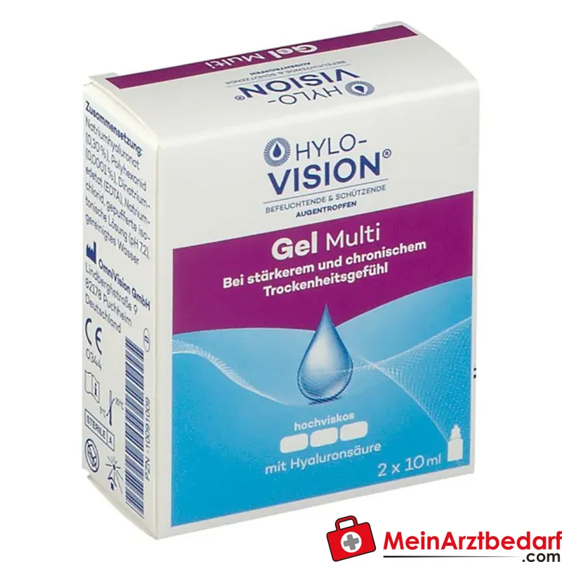 Hylo-Vision Gel multi 0,3% Hyaluronsäure Benetzungslösung (Augen) 20 ml