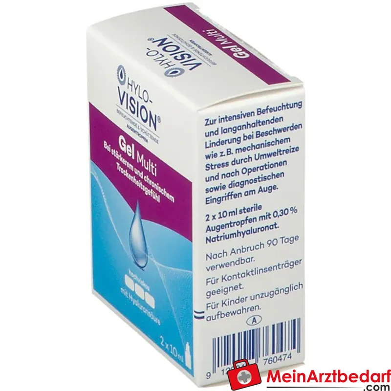 Hylo-Vision Gel multi 0,3% Hyaluronsäure Benetzungslösung (Augen) 20 ml