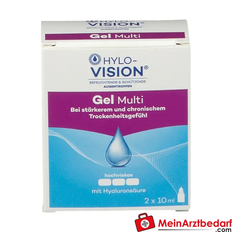 Hylo-Vision Gel multi 0,3% Hyaluronsäure Benetzungslösung (Augen) 20 ml