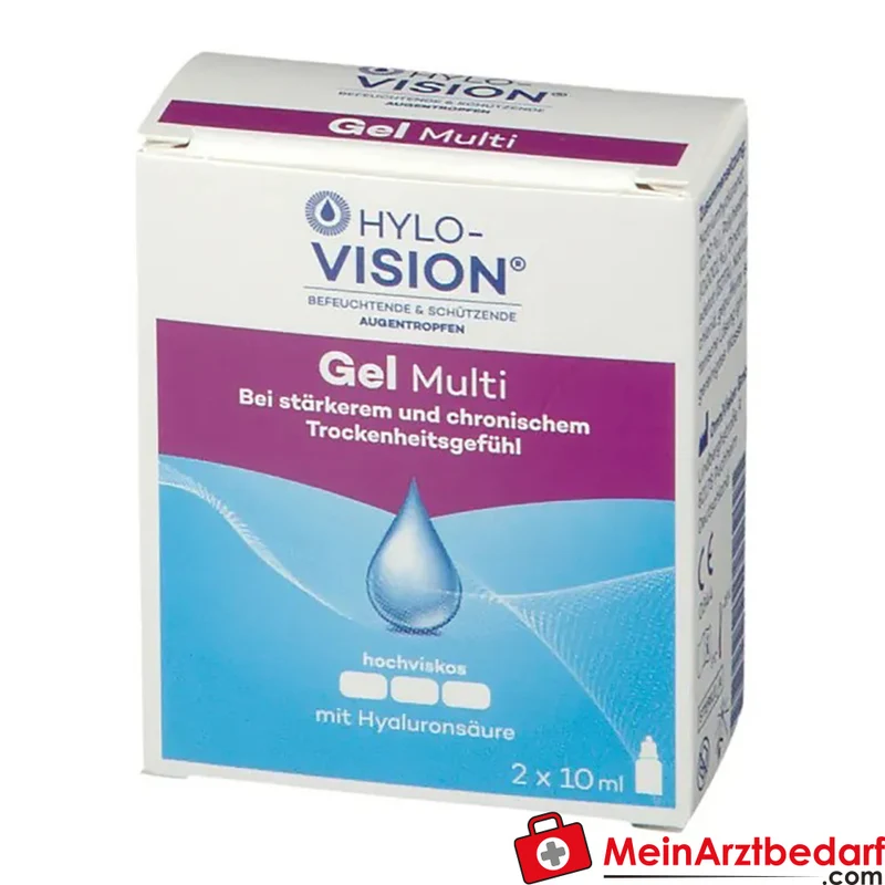 Hylo-Vision Gel multi 0,3% Hyaluronsäure Benetzungslösung (Augen) 20 ml