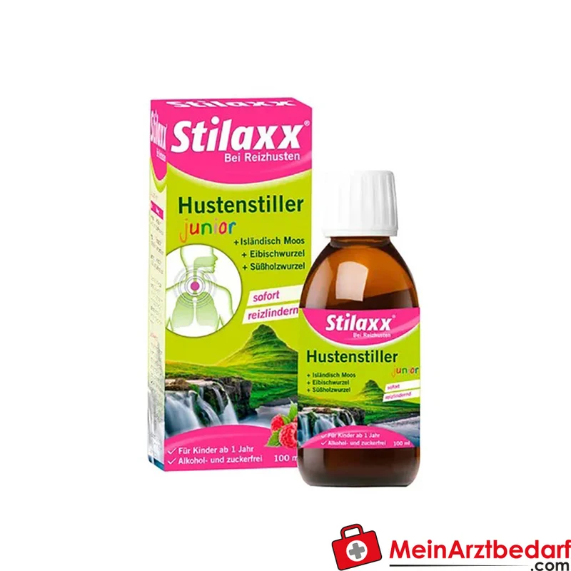 Stilaxx® Hustenstiller junior 500 mg Isländisch Moos / 500 mg Eibisch / 250 mg Süßholz Lutschtabletten 100 ml