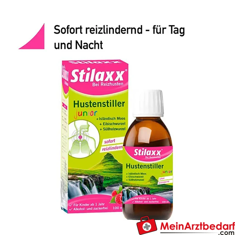 Stilaxx® Hustenstiller junior 500 mg Isländisch Moos / 500 mg Eibisch / 250 mg Süßholz Lutschtabletten 100 ml