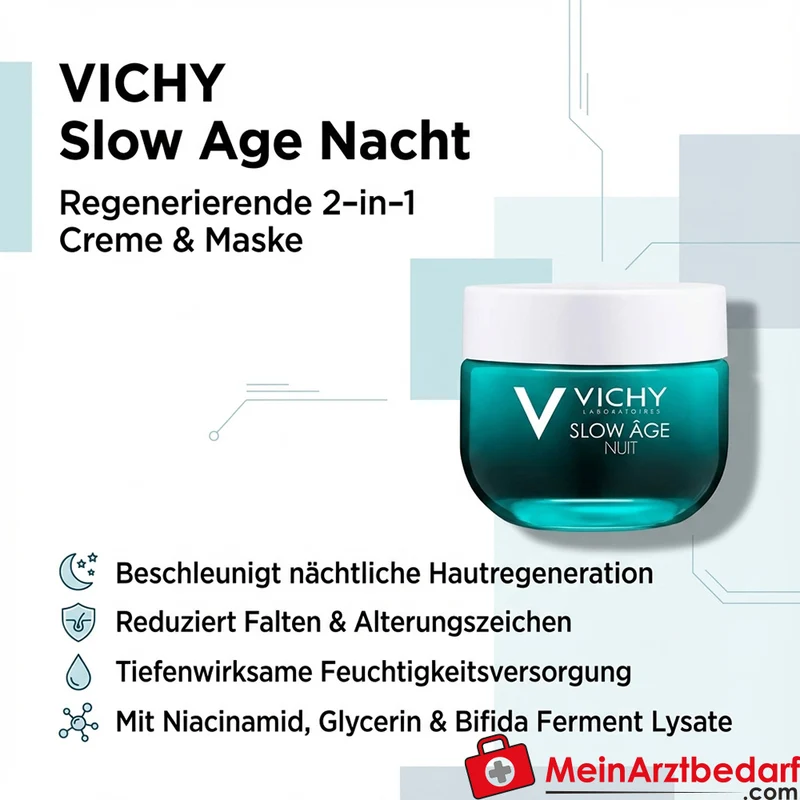 Vichy Slow Age Nachtcreme & Intensivmaske Niacinamid 50 ml