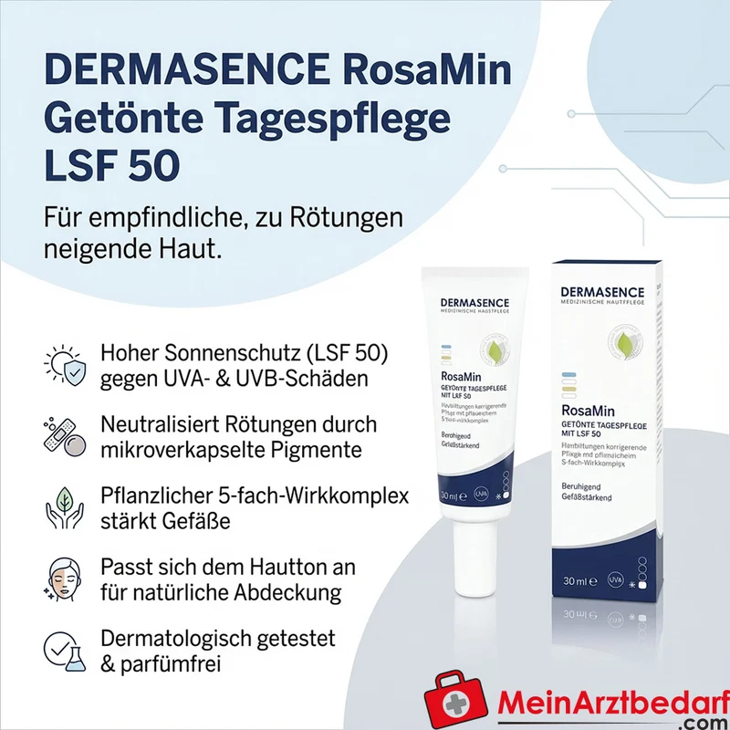 DERMASENCE RosaMin getönte Tagespflege LSF 50 30 ml