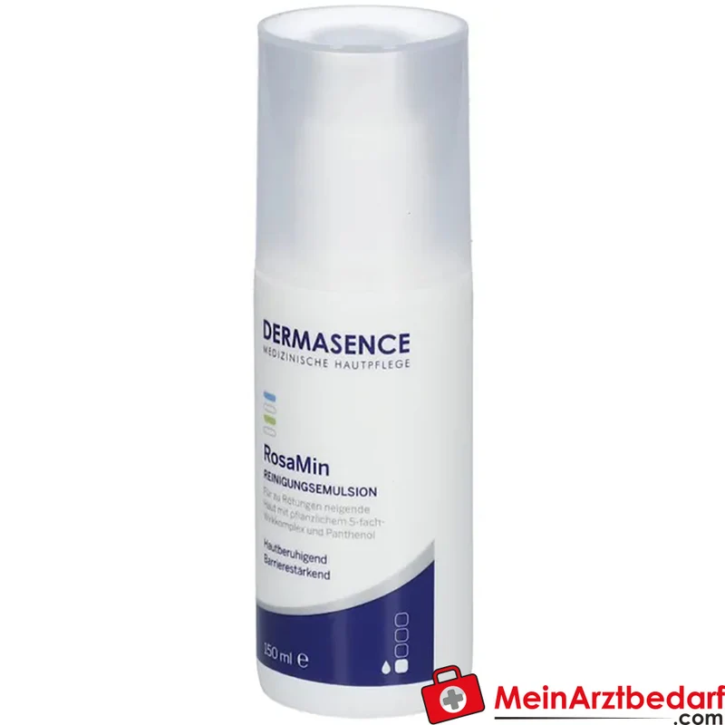 DERMASENCE RosaMin Reinigungsemulsion 150 ml für empfindliche, zu Rosacea neigende Haut