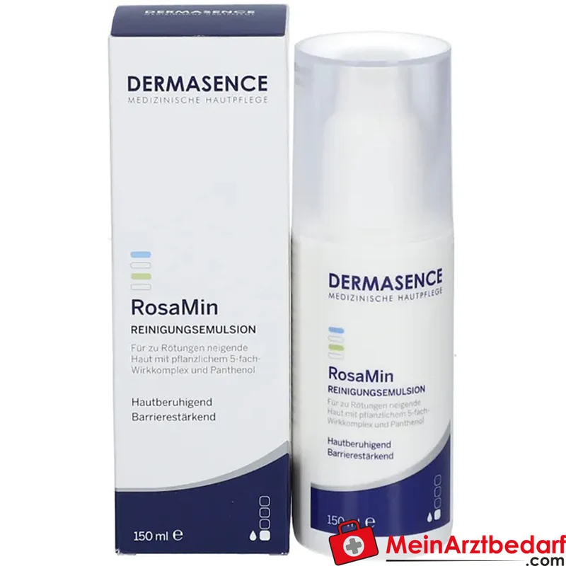 DERMASENCE RosaMin Reinigungsemulsion 150 ml für empfindliche, zu Rosacea neigende Haut
