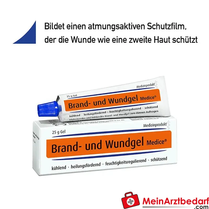 Medice Brand- und Wundgel Benzethoniumchlorid Harnstoff Gel 25 g