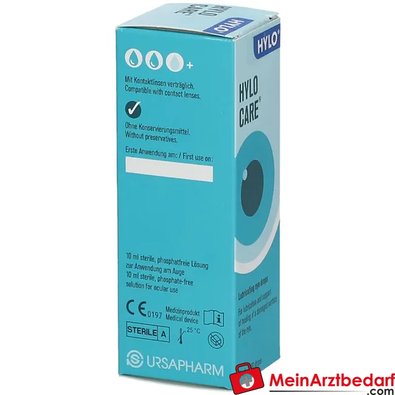 HYLO®-CARE Augentropfen Dexpanthenol und Hyaluronsäure konservierungsmittelfrei 10 ml