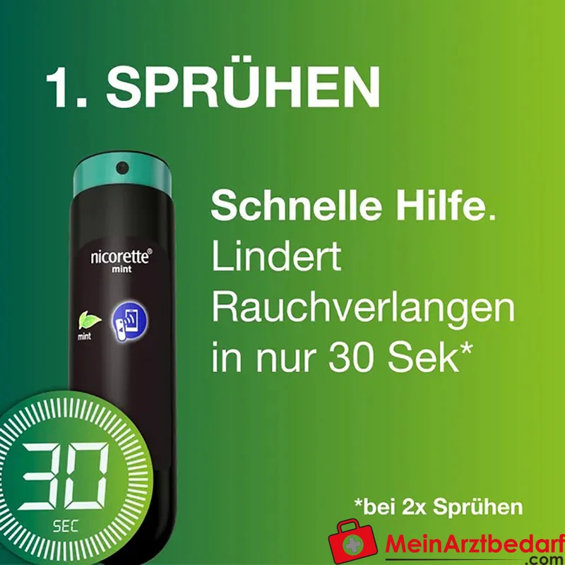 Nicorette Mint Spray Nikotin 1 mg/Sprühstoß Mundspray 1 Stück