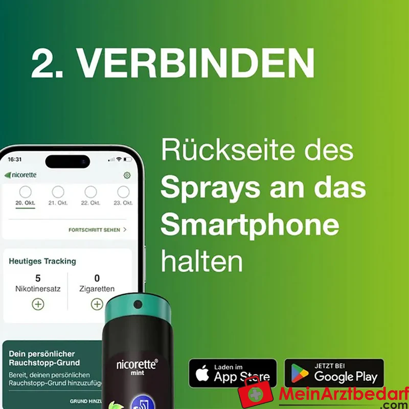 Nicorette Mint Spray Nikotin 1 mg/Sprühstoß Mundspray 1 Stück